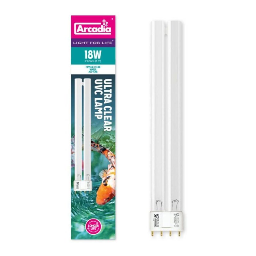 Arcadia Compact Ultra Clear UVC - Varianta: 18W,2G11,215mm
