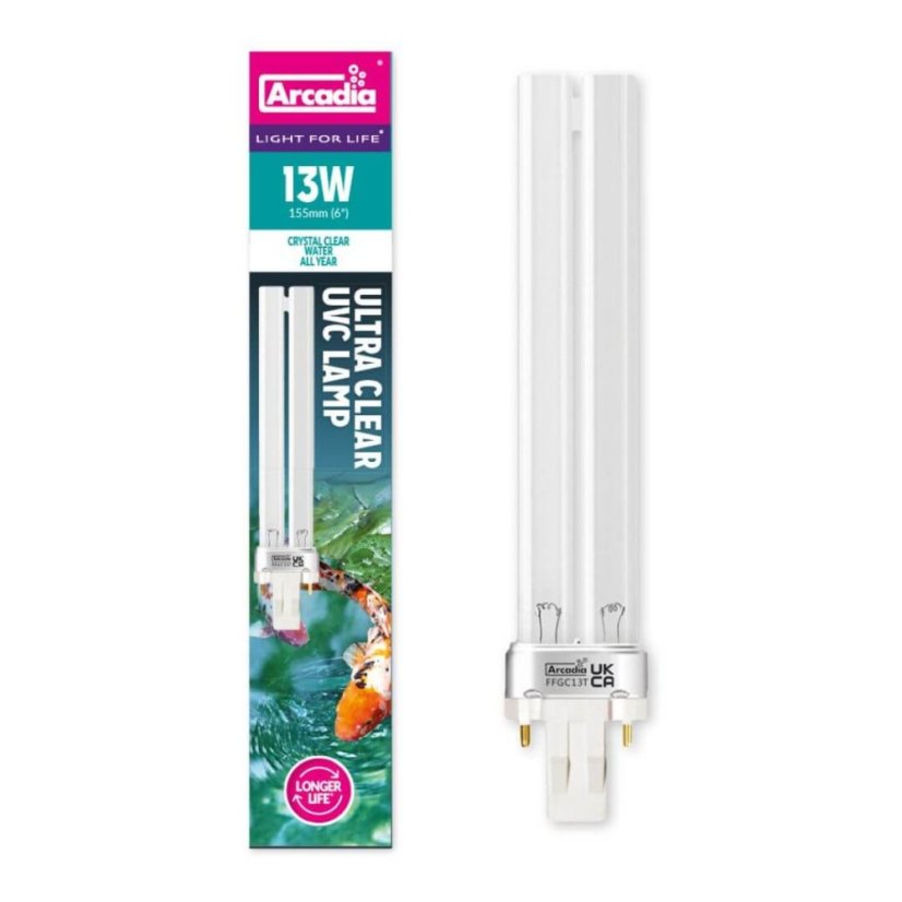 Arcadia Compact Ultra Clear UVC - Varianta: 13W,GX23,177mm