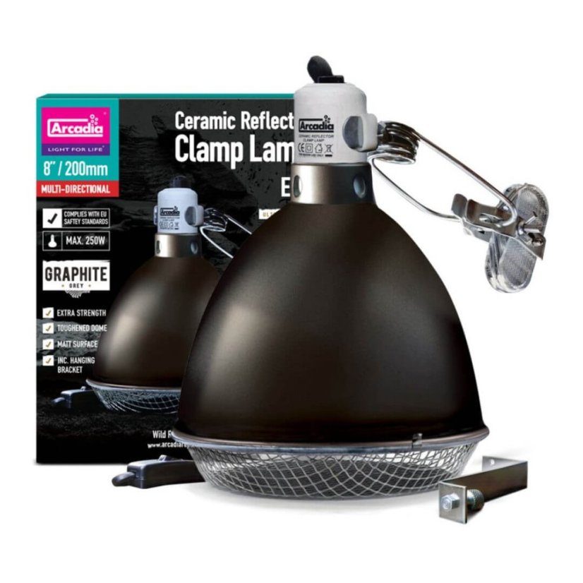 Arcadia Clamp Lamp - Varianta: Pro D3 UV Basking Lamp - Graphite