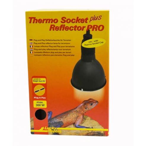 Lucky Reptile Thermo Socket plus Reflector "Plug and Play" - Varianta: Velký s konektorem V.25 x ø14 cm