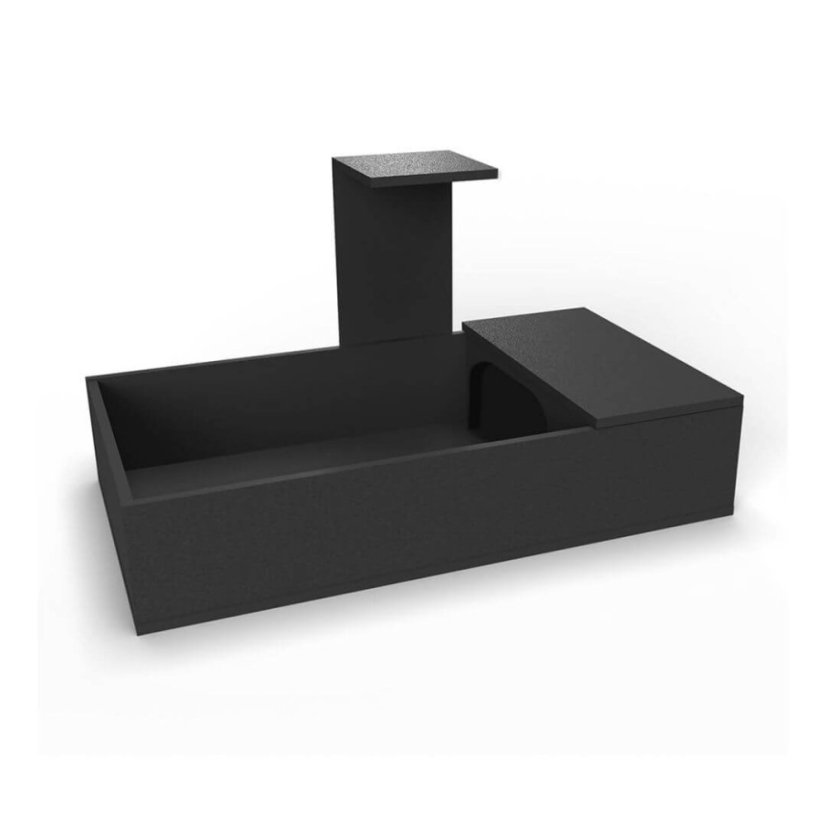 HabiStat Tortoise Table - Varianta: černý