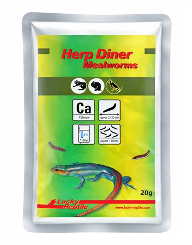 Lucky Reptile Herp Diner - mouční červi - Varianta: Mouční červi 35g
