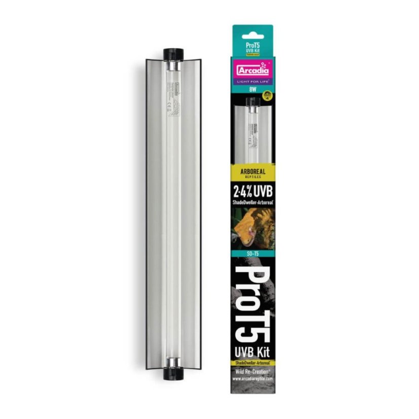 Arcadia PRO T5 UVB Kit 2,4% UVB Arboreal 8W Arcadia PRO T5 UVB Kit 2,4% UVB Arboreal 8W