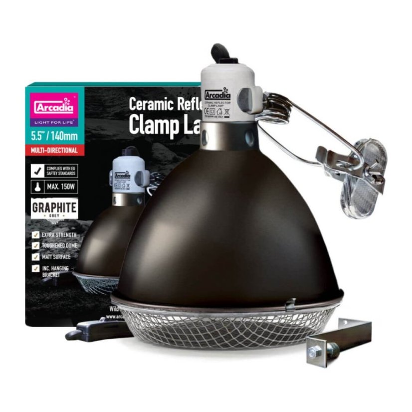 Arcadia Clamp Lamp - Varianta: Pro Halogen Basking Spot - Graphite
