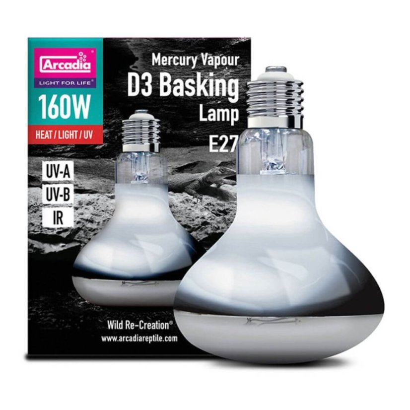 Arcadia D3 Basking Lamp - Varianta: 160W
