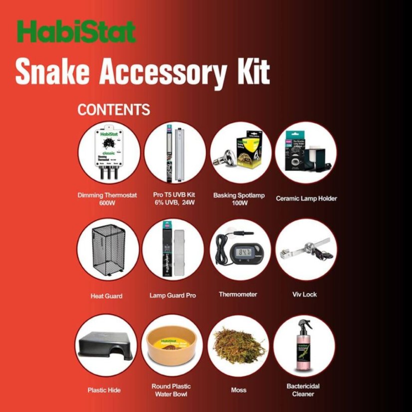 HabiStat Snake Accessory Kit – kompletní sada příslušenství pro hady