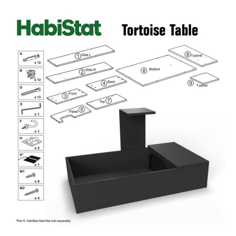 HabiStat Tortoise Starter Kit - table