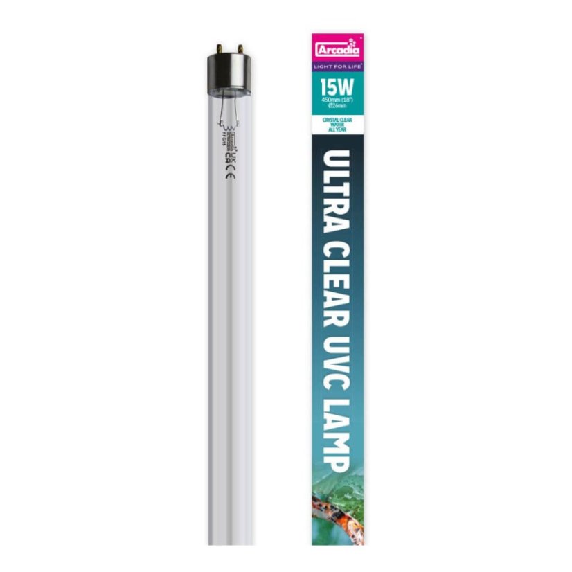 Arcadia T8 Ultra Clear UVC - Varianta: 15W 450mm