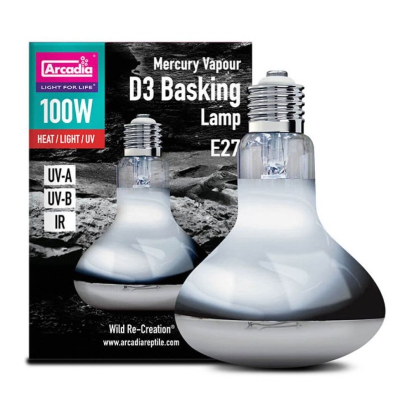 Arcadia D3 Basking Lamp - Varianta: 100W