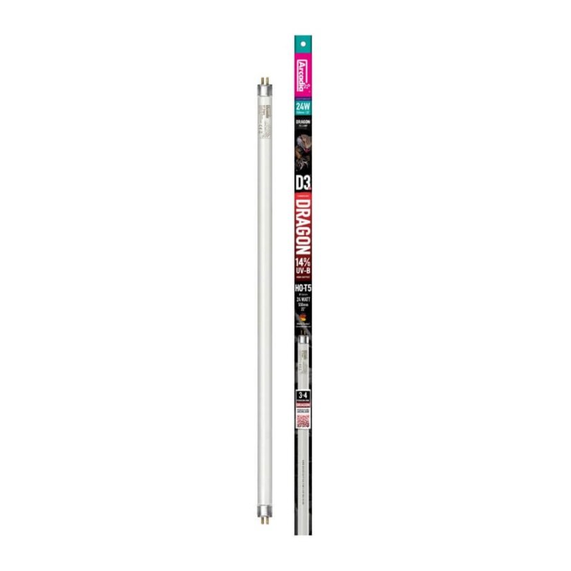 Arcadia D3+ DragonLamp 14% UVB T5 – 24W 55 cm / 16 mm