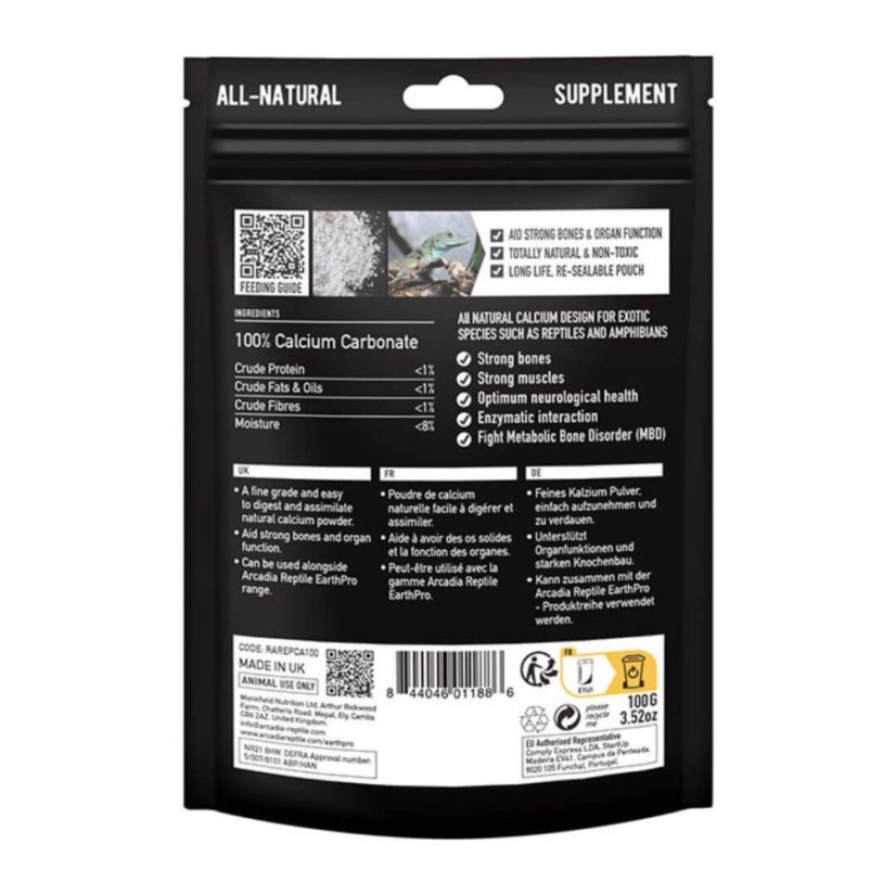 Arcadia EarthPro - Ca 100g